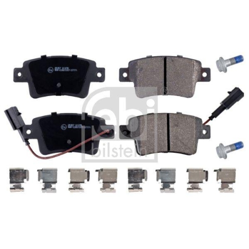 Bremsbelagsatz Scheibenbremse Febi Bilstein 16898 f&uuml;r Fiat Abarth Hinterachse