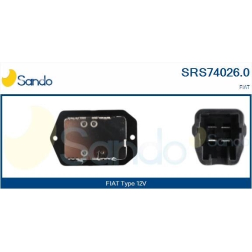 Widerstand Innenraumgebl&auml;se Sando SRS74026.0 f&uuml;r Fiat Suzuki