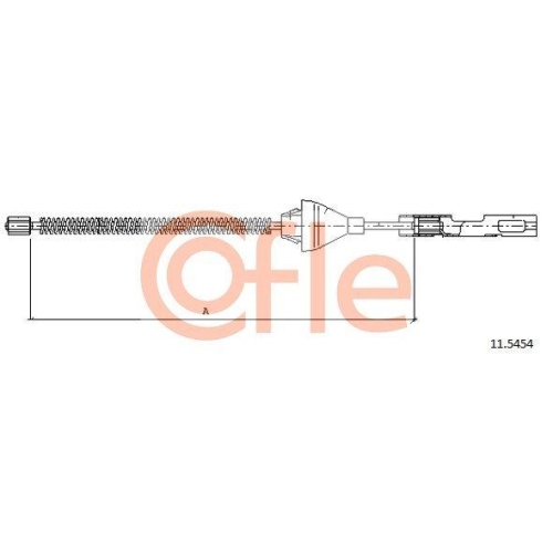 Seilzug Feststellbremse Cofle 11.5454 f&uuml;r Ford Mazda Hinten