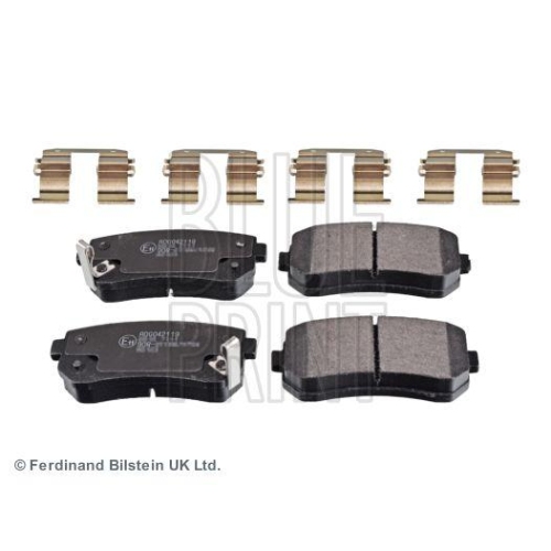 Bremsbelagsatz Scheibenbremse Blue Print ADG042119 f&uuml;r Hyundai Kia Hinterachse