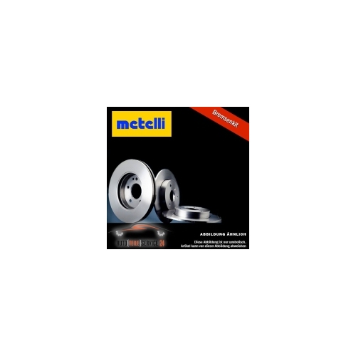 Brake Disc Metelli 23-0368C for Alfa Romeo Lancia Rear Axle