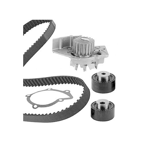 Wasserpumpe + Zahnriemensatz Graf KP747-5 f&uuml;r Citro&euml;n Fiat Ford Lancia Mazda