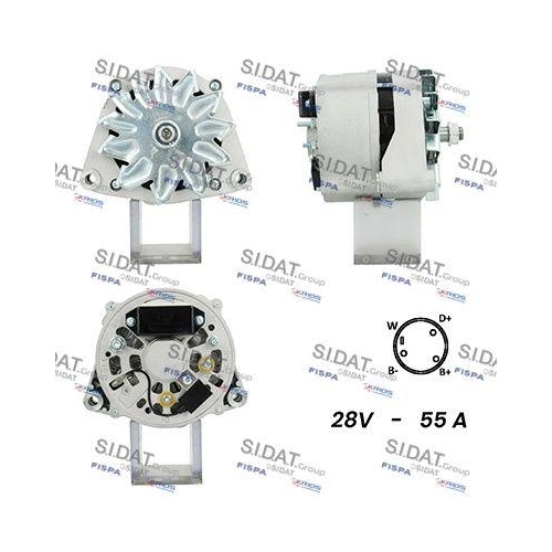 Generator Sidat A24BH0116A2 f&uuml;r Audi Mercedes Benz Mercedes Benz Mercedes Benz