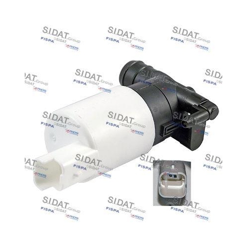 Waschwasserpumpe Scheibenreinigung Sidat 5.5127 f&uuml;r Alfa Romeo Citro&euml;n Fiat Opel