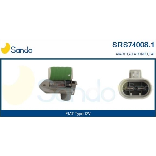 Vorwiderstand Elektromotor K&uuml;hlerl&uuml;fter Sando SRS74008.1 f&uuml;r Fiat