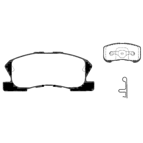 Bremsbelagsatz Scheibenbremse Raicam RA.0729.0 f&uuml;r Daihatsu Toyota Perodua
