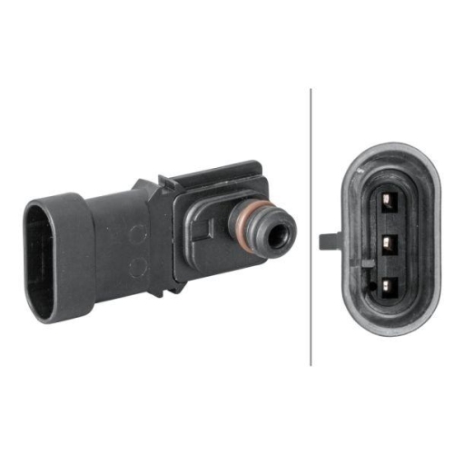 Sensor Ladedruck Hella 6PP 009 400-281 f&uuml;r Lada Nissan Renault Vauxhall Dacia