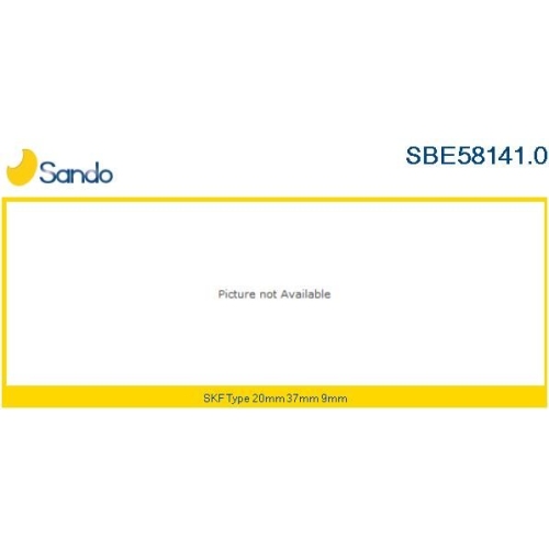 Lager Sando SBE58141.0 für Isuzu Nissan Hitachi Yanmar Ika