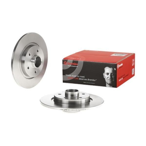 1X Brembo Bremsscheibe Prime Line - With Bearing Kit f&uuml;r Nissan Renault