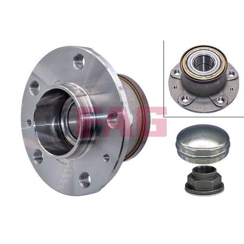 Radlagersatz Schaeffler Fag 713 6405 60 f&uuml;r Citro&euml;n Fiat Peugeot Hinterachse