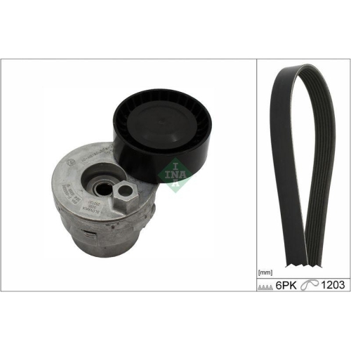 Keilrippenriemensatz Schaeffler Ina 529 0009 10 für Nissan Renault Dacia