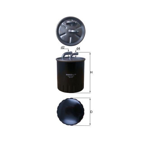 Fuel Filter Mahle KL 313 for Chrysler Fiat Mercedes Benz Mercedes Benz Smart