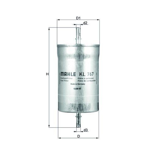 Fuel Filter Mahle KL 767 for Audi Seat Skoda VW Cupra