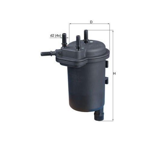 Kraftstofffilter Mahle KL 430 f&uuml;r Nissan Renault Suzuki