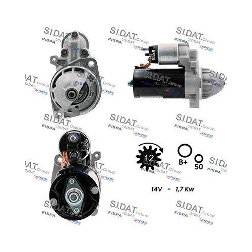 Starter Sidat S12BH0060 f&uuml;r Mercedes Benz Mercedes Benz Mercedes Benz