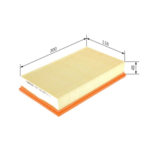 Luftfilter Bosch 1457433523 f&uuml;r Mercedes Benz Mercedes Benz Mercedes Benz