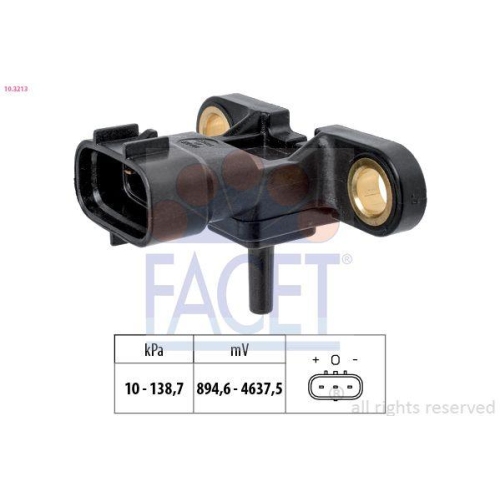 Drucksensor Bremskraftverst&auml;rker Facet 10.3213 Made In Italy - Oe Equivalent