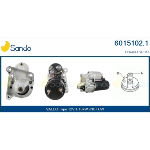 Starter Sando 6015102.1 für Renault Volvo
