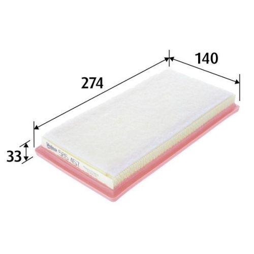 Luftfilter Valeo 585457 für Alfa Romeo Chrysler Fiat Lancia