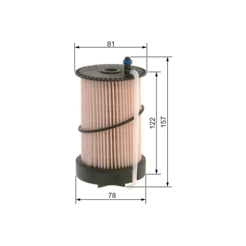 Kraftstofffilter Bosch F026402217 für Audi Seat Skoda VW