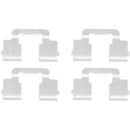 Zubehörsatz Scheibenbremsbelag Hella 8DZ 355 203-341 für Fiat Hinterachse