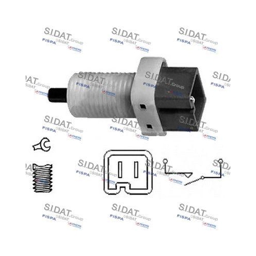 Bremslichtschalter Sidat 5.140086 für Alfa Romeo Citroën Fiat Lancia Peugeot
