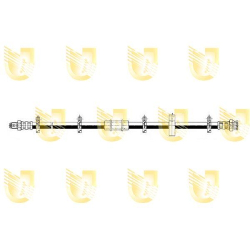 Bremsschlauch Unigom 372652 für Fiat Vorne