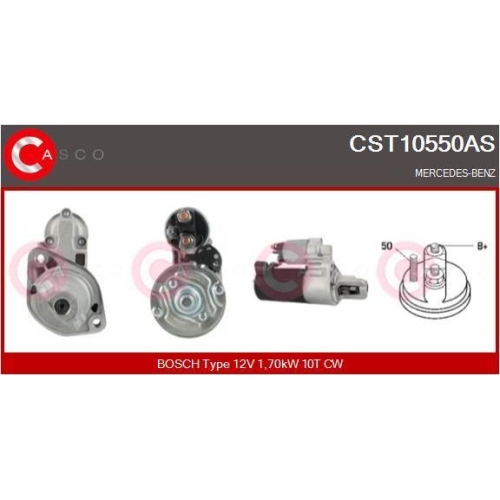Starter Casco CST10550AS Brand New Hq für Mercedes Benz Mercedes Benz