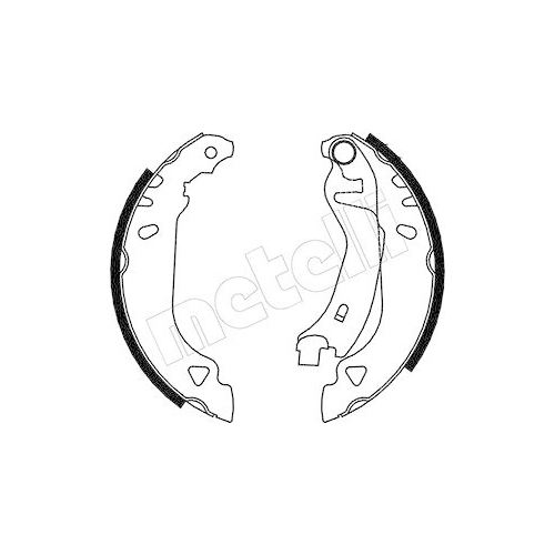 Bremsbackensatz Metelli 53-0066 f&uuml;r Fiat Hinterachse