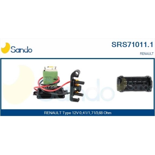 Widerstand Innenraumgebläse Sando SRS71011.1 für Renault