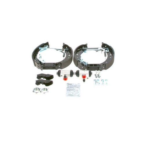 BREMSBACKEN SATZ BREMSE BACKEN MIT RADBREMSZYLINDER HINTERACHSE PEUGEOT CITROEN