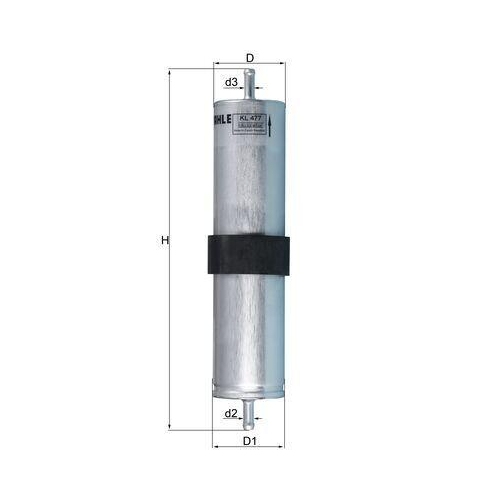 Kraftstofffilter Mahle KL 477 f&uuml;r Bmw Mini Kayser