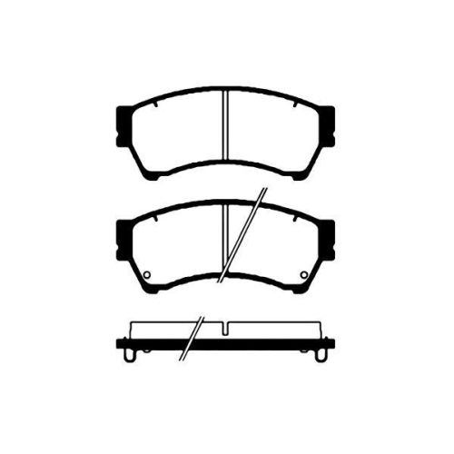 Bremsbelagsatz Scheibenbremse Raicam RA.0976.0 f&uuml;r Mazda Vorderachse