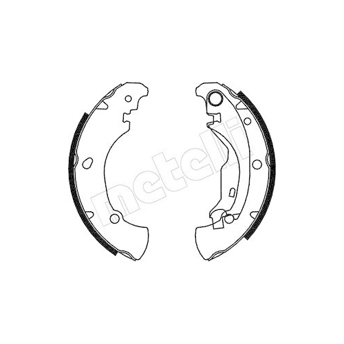 Bremsbackensatz Metelli 53-0076 für Fiat Hinterachse
