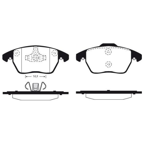 Bremsbelagsatz Scheibenbremse Raicam RA.0919.0 f&uuml;r Citro&euml;n Peugeot Vorderachse