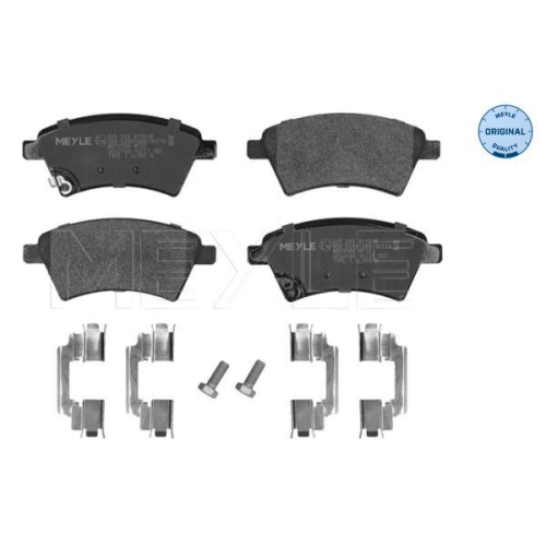 Bremsbelagsatz Scheibenbremse Meyle 0252439116W Meyle-original: True To Oe. f&uuml;r