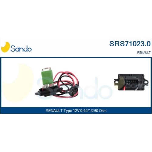 Widerstand Innenraumgebläse Sando SRS71023.0 für Renault