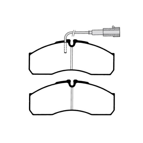 Brake Pad Set Disc Brake Raicam RA.0530.2 for Iveco Nissan Renault Trucks