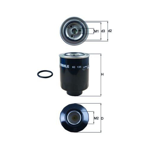 Kraftstofffilter Mahle KC 135D f&uuml;r Ford Toyota Ford Usa