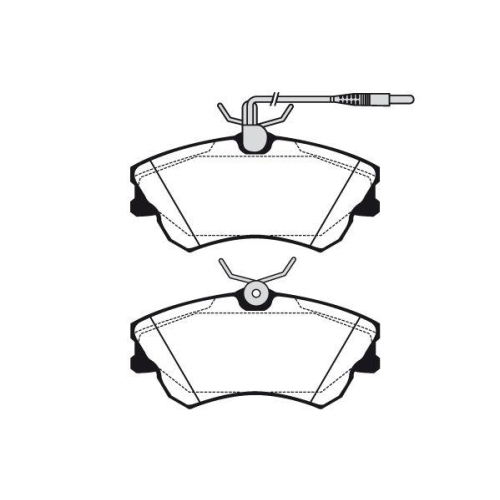 Bremsbelagsatz Scheibenbremse Raicam RA.0672.0 f&uuml;r Renault Vorderachse