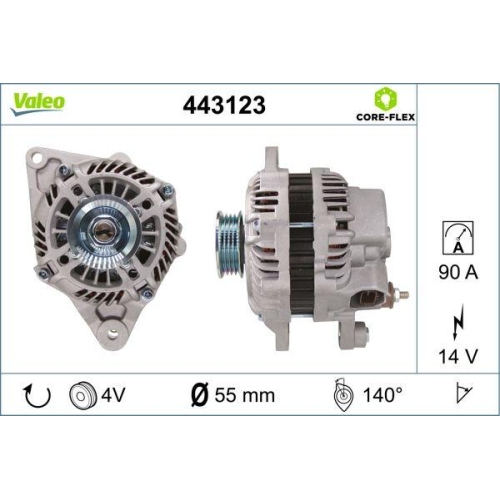 Generator Valeo 443123 Valeo Core-flex für Mitsubishi Smart