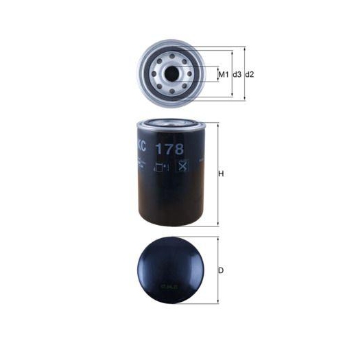 Kraftstofffilter Mahle KC 178 f&uuml;r Daf