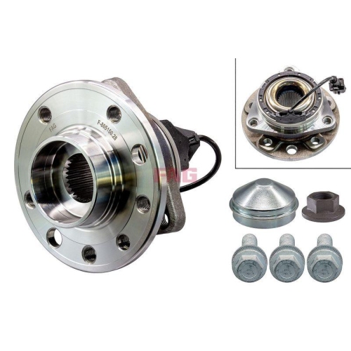 Radlagersatz Schaeffler Fag 713 6440 90 f&uuml;r Fiat Opel Saab Vauxhall Hinterachse