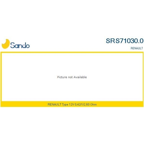 Widerstand Innenraumgebl&auml;se Sando SRS71030.0 f&uuml;r Renault
