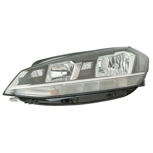 RECHTER SCHEINWERFER VOLKSWAGEN GOLF VII 2017 SCHWARZES LED-PARABEL MIT RECH