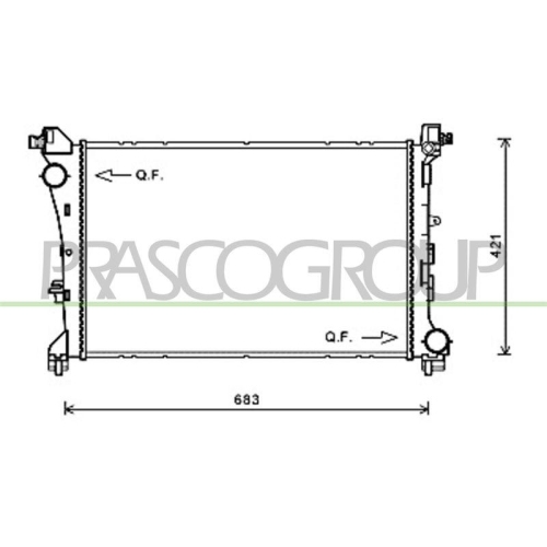 K&uuml;hler Motork&uuml;hlung Prasco FT040R002 Prascoselection f&uuml;r Fiat