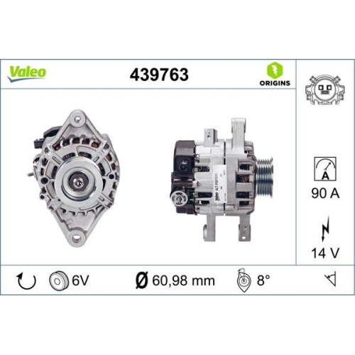 Generator Valeo 439763 Valeo Origins New Oe Technologie f&uuml;r Toyota