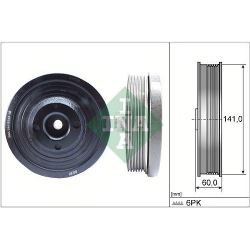 Riemenscheibe Kurbelwelle Schaeffler Ina 544 0143 10 f&uuml;r Ford