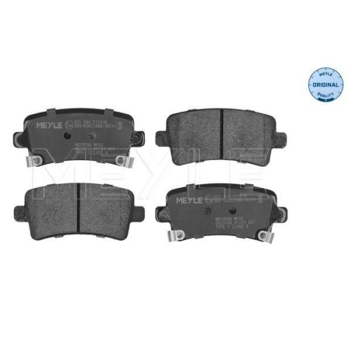 Bremsbelagsatz Scheibenbremse Meyle 0252442116W Meyle-original: True To Oe. f&uuml;r