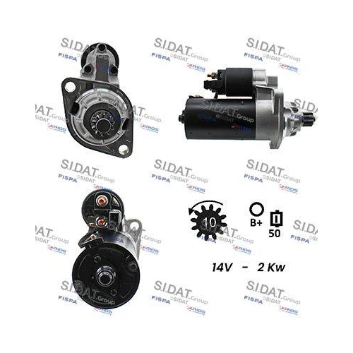 Starter Sidat S12BH0127 f&uuml;r Audi Ford Seat Skoda VW Vag
